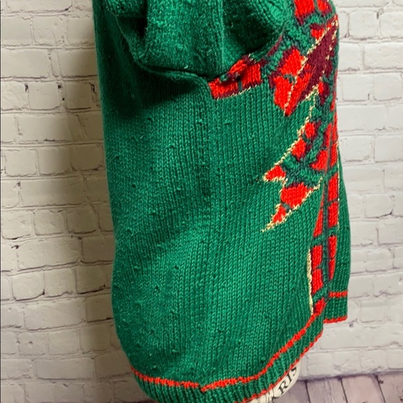 Talbots knit holiday sweater with decorative bow - Picture 3 of 7